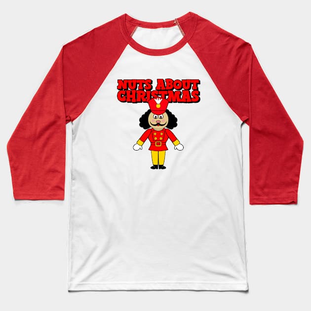 FUNNY Merry Christmas Toy Soldier Nutcracker Baseball T-Shirt by SartorisArt1